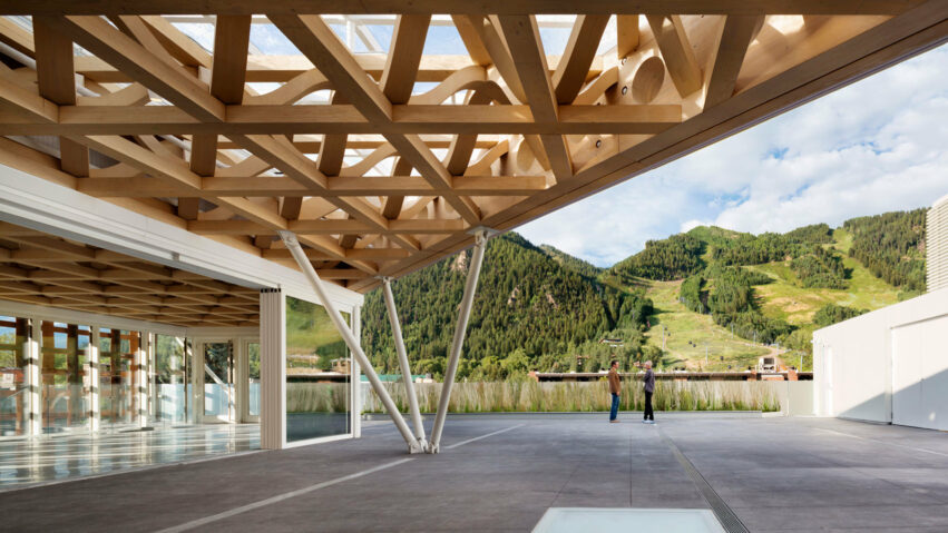 Aspen Art Museum rooftop patio